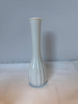 VTG E.O. Brody Milk Glass Bud Vase