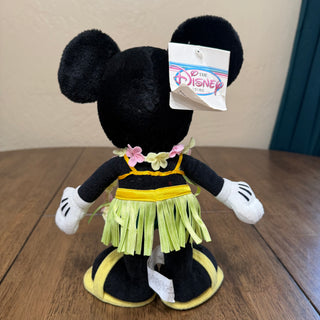 Disney Store Plush Hawaii Minnie Mouse Hula 13” Stuffed Animal Plush