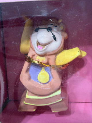Schmid Disney Cogsworth BEAUTY & BEAST Ceramic Figurine,