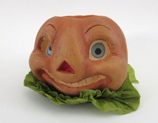 Bethany Lowe Spooky Halloween Pumpkin Votive Holder by Scott Smith Rucus Studio – 2012, 4"