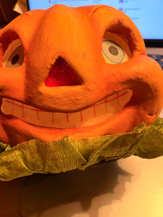 Bethany Lowe Spooky Halloween Pumpkin Votive Holder by Scott Smith Rucus Studio – 2012, 4"