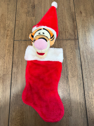 Disney Christmas Tigger Stocking Santas Best  Red Winnie Pooh 21" Plush Stuffed