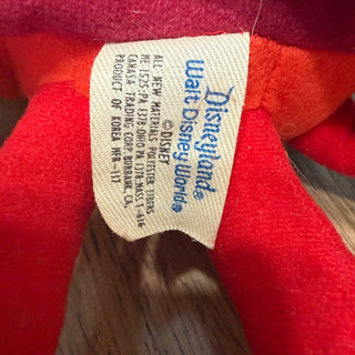 The Little Mermaid Vintage Disneyland Walt Disney World Plush Sebastian Crab 10"