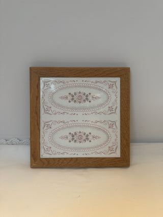 Framed ceramic tile trivet