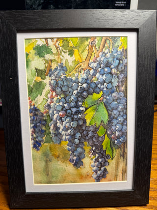 Grapevines mixed media framed