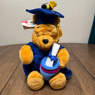 Disney Store Winnie the Pooh Graduation plush Diploma Soft-NWT