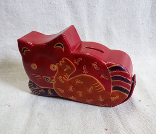 MW Leather Cat Coin Bank MTS