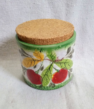 MW Italian Pottery Jar with Cork Lid MTS