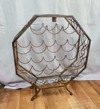 MW Vintage MCM Metal Wine Rack