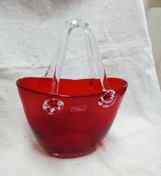 MW Design Society Red Handblown Vase