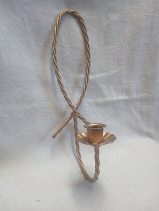 MW Vintage Brass Twisted Rope Sconce