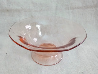 MW Vintage Depression Glass Pink Bowl