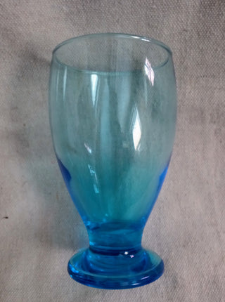 MW Vintage Cristar Aqua Blue Goblet