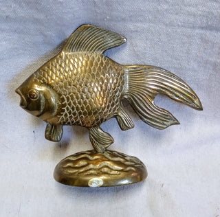 MW MCM Solid Brass Koi Sculpture