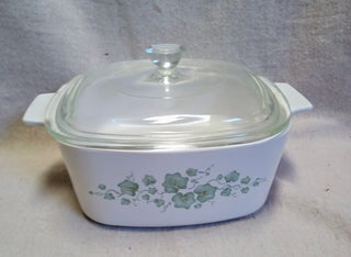 MW Vintage Corning Ware Calloway Green Ivy Dish