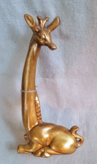 MW Gold Seated Ceramic Giraffe