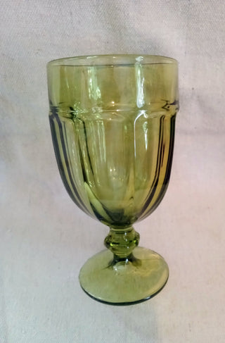 MW Libby Duratuff Gibraltar Olive Goblet