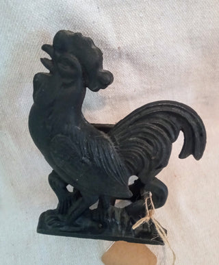MW Cast Iron Rooster Napkin Holder