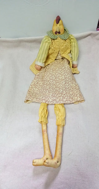 MW Country Folk Art Chicken Rag Doll