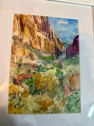 Utah mixed media 8x10 framed