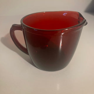 Anchor Hocking Ruby Glass Creamer--SP