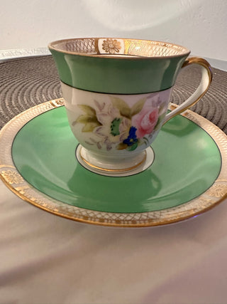 Teacup Petite cup/saucer Noritake Green MTS