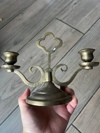 VTG Brass: double candle stick