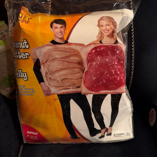 Peanut Butter and Jelly PB&J Couples Costume Bff Best Friend Matching Set OS