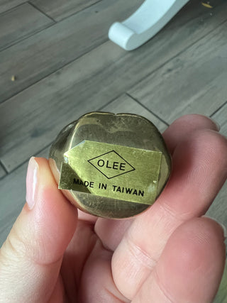 VTG brass: owl with lines