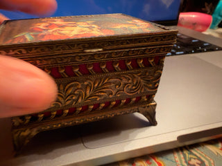 Vintage Hinged Trinket Box Maria Antonette Et Ses Enfants Vigee Le Brun