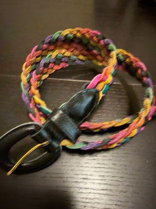 VTG Braided Multi Color Belt