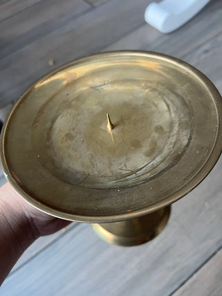 6.5 candle holder wide drip tray