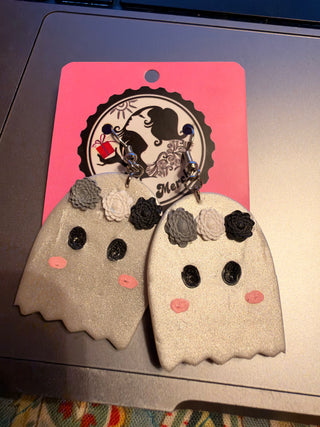 Ghost Floral Earrings