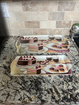 Pair of Melamine Dessert Trays