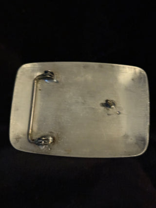 1970’s Vintage Turquoise Native American silver belt buckle