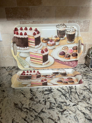 Pair of Melamine Dessert Trays