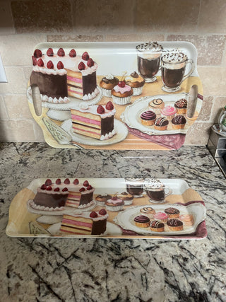 Pair of Melamine Dessert Trays