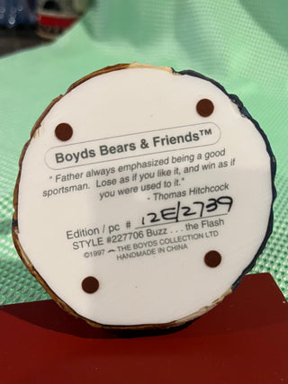 Boyds Bears Buzz The Flash Figurine RSV