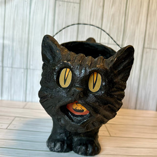 Vintage Style 8" Black Cat