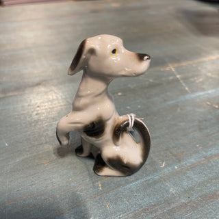 3.5" Vtg Ceramic Dog Figure, Japan--SP