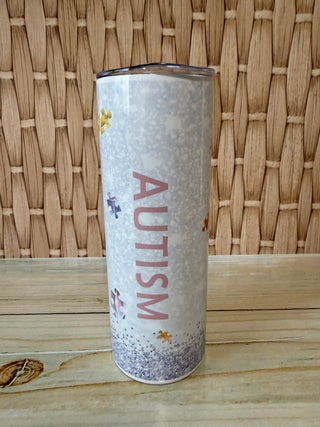 Skinny 20 oz Tumbler Autism Be Kind