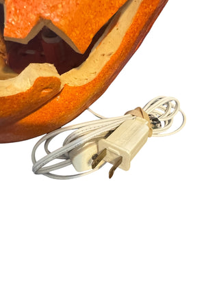 Vintage Halloween Light-Up Pumpkin