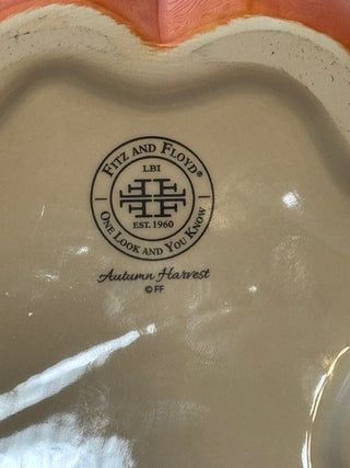 Vintage Fitz and Floyd Autumn Harvest Pumpkin
