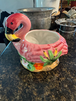 Flamingo Ceramic Planter