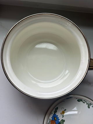 Vtg.  ASTA enamelware saucepan