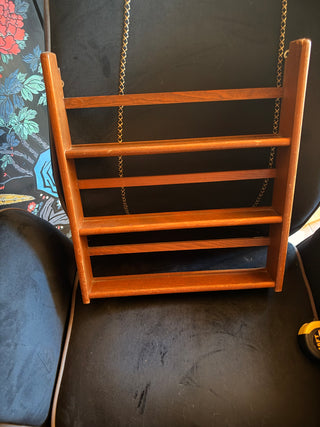 3-Tier Wooden Display Rack – Decorative Storage Organizer