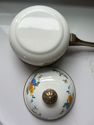 Vtg.  ASTA enamelware saucepan
