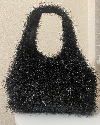 A New Day black frayed purse
