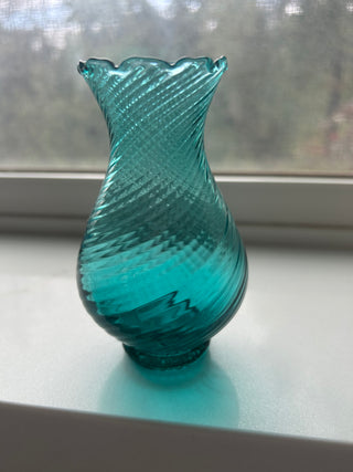 hand-blown art glass vase