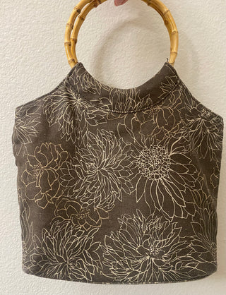 Brown flower purse